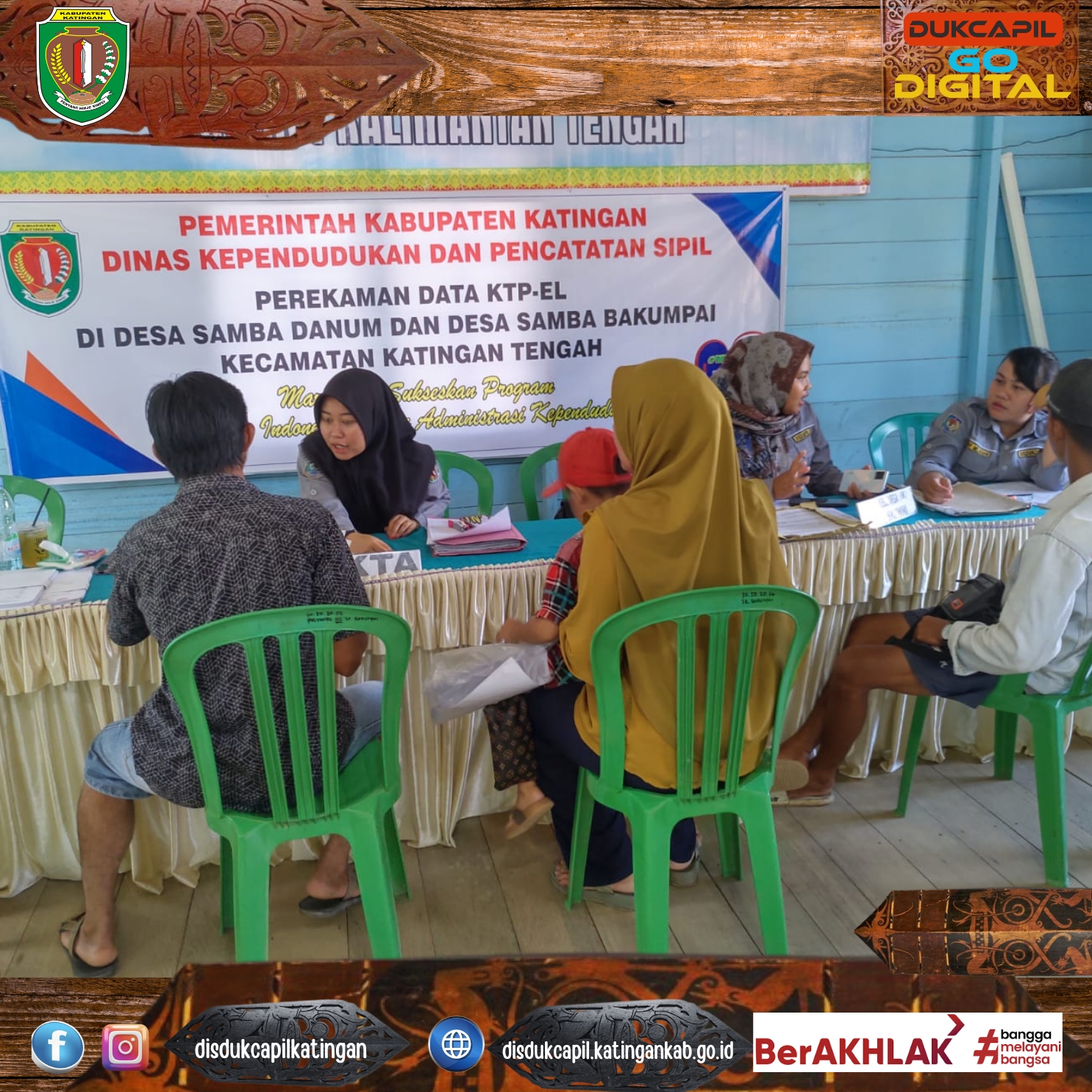 KEGIATAN PEREKAMAN E-KTP DI SMAN 1 TEWANG SANGGALANG GARING TAHUN 2024