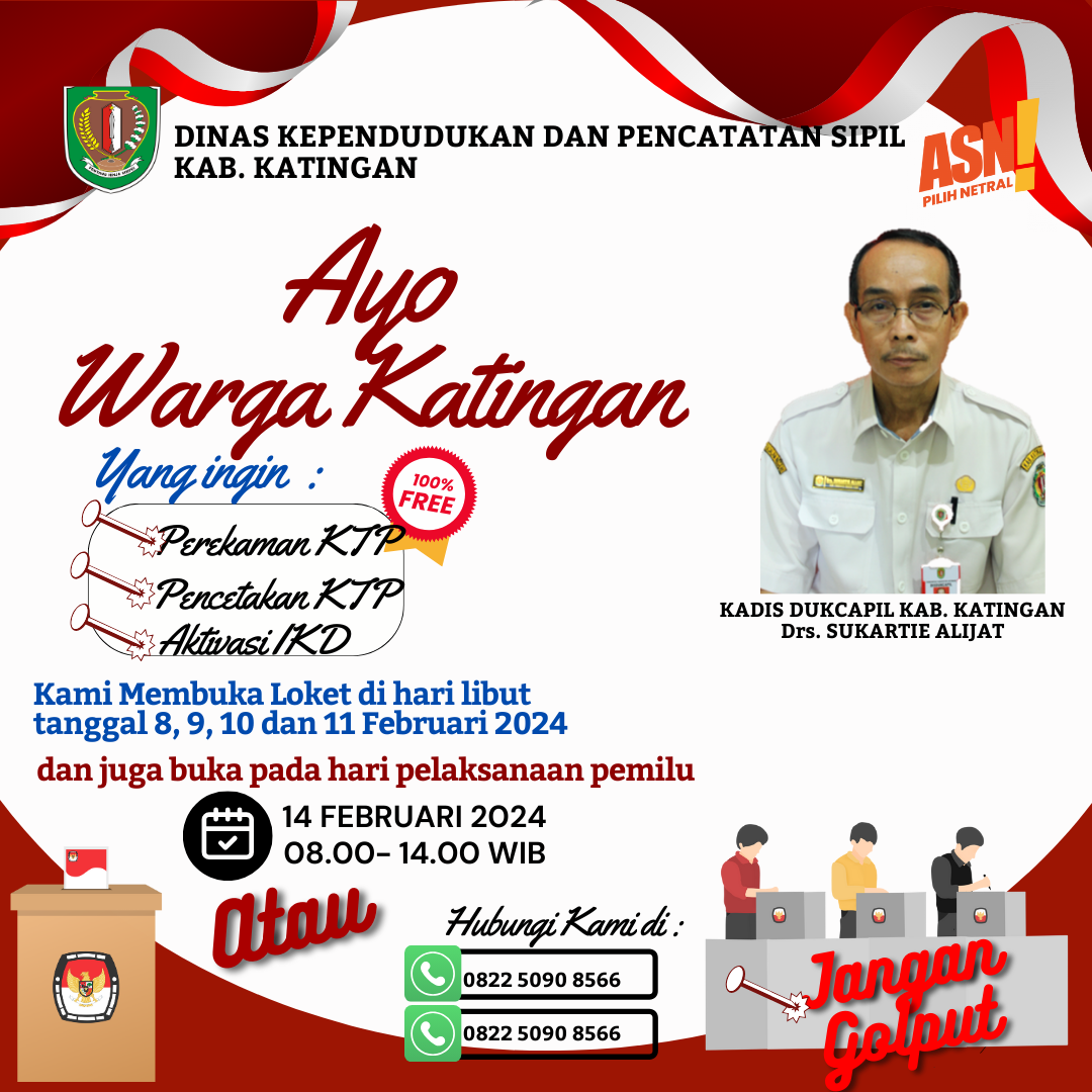 LOKET DUKCAPIL TETAP BUKA DIPELAKSANAAN PEMILU